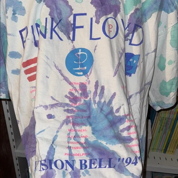 Pink Floyd single stitch division bell 1994 tour concert shirt 1990s